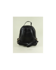Mochila Preto de Senhora com Bolso Frontal