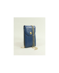 Mala / Blue Lady Wallet with Shoulder Strap | Ginova