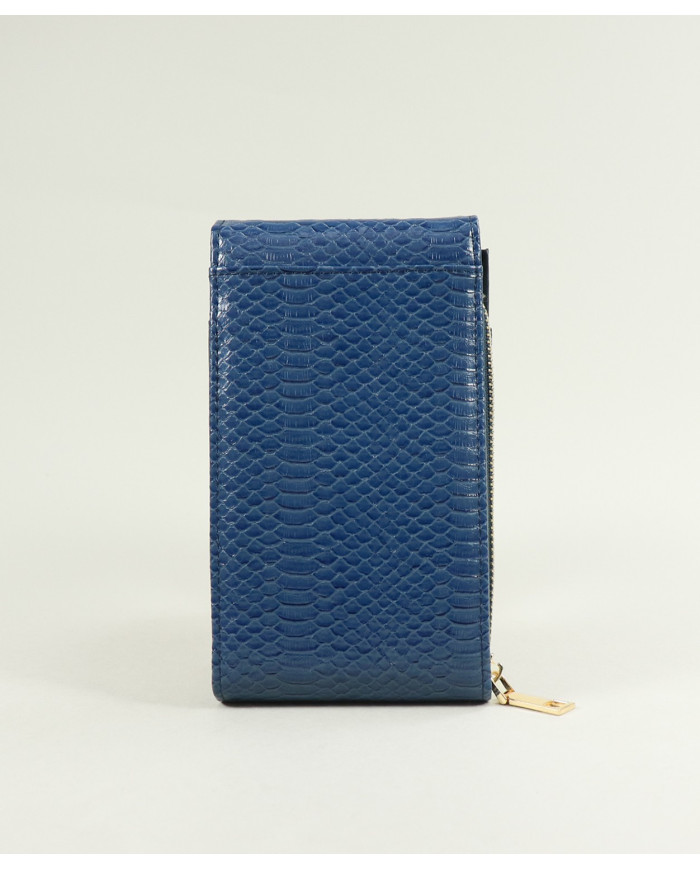 Mala / Blue Lady Wallet con el paso del hombro ← Ginova