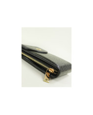 Bag / Ladies Black Wallet with Shoulder Strap