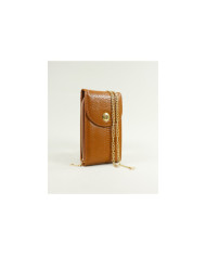 Bag / Ladies Camel Wallet with Shoulder Strap