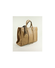 Ladies Taupe Bag with Chain Handle