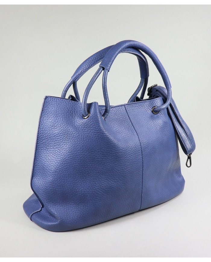 Mala Azul Lisa de Senhora com Bolsa Interior