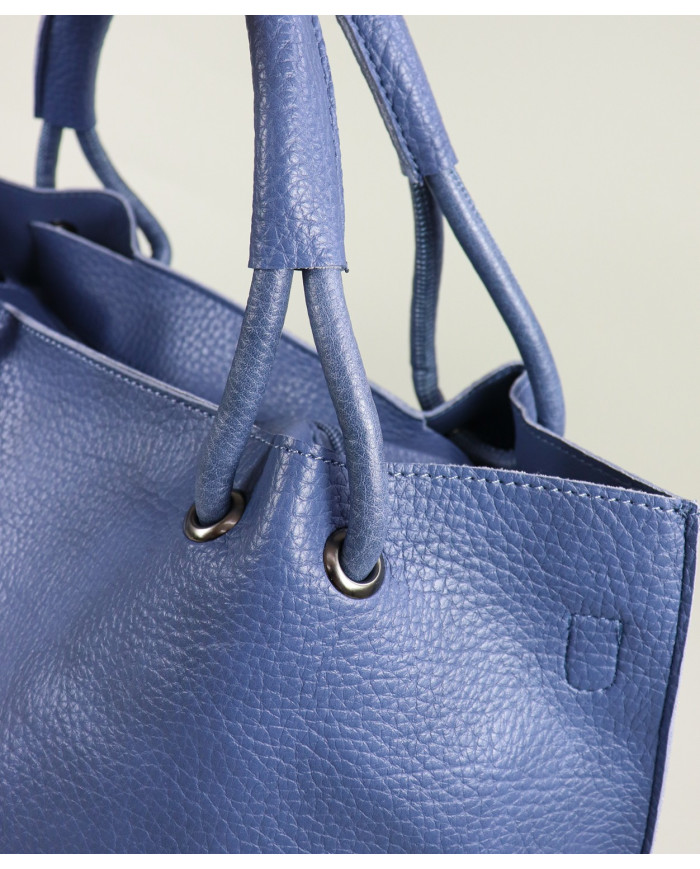 Mala Azul Lisa de Senhora com Bolsa Interior