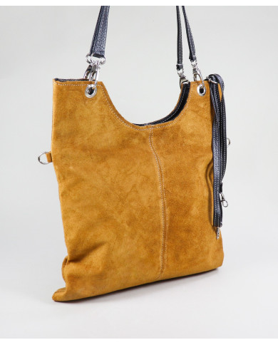 Mala in Pele Camel de Senhora