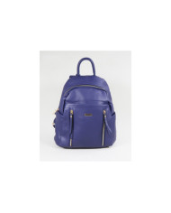 Damas Mochila azul con múltiples bolsillos