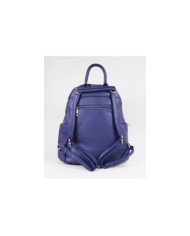 Ladies Blue Backpack with Multiple Pockets