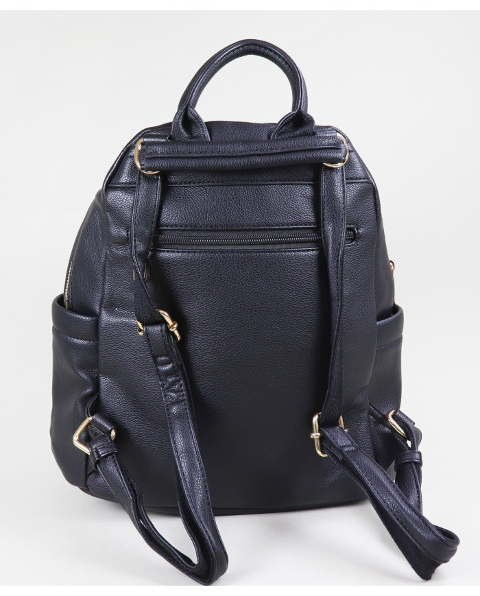 Damas Mochila negra con múltiples bolsillos