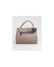 Mala Taupe de Senhora estilo Patchwork