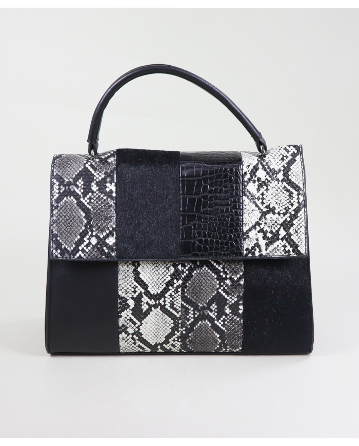 Negro Lady Patchwork estilo caso ← Ginova