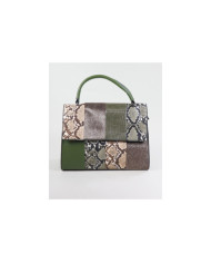 Women's Green Bag Style Patchwork