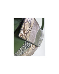 Women's Green Bag Style Patchwork