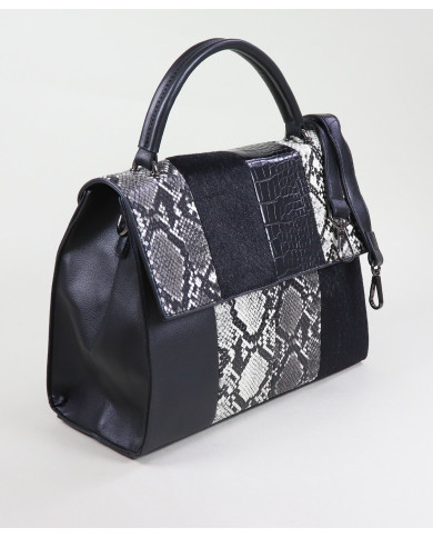 Negro Lady Patchwork estilo caso ← Ginova