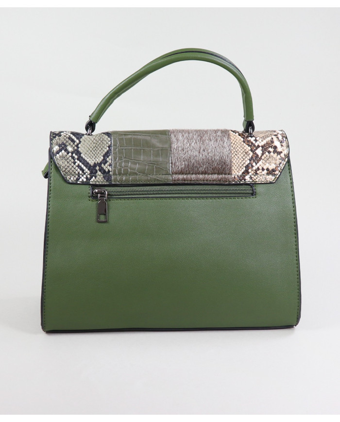 Verde de las mujeres Mala Patchwork estilo _ Ginova