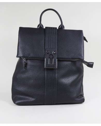 Damas Negro Mochila con Detalle Metallic