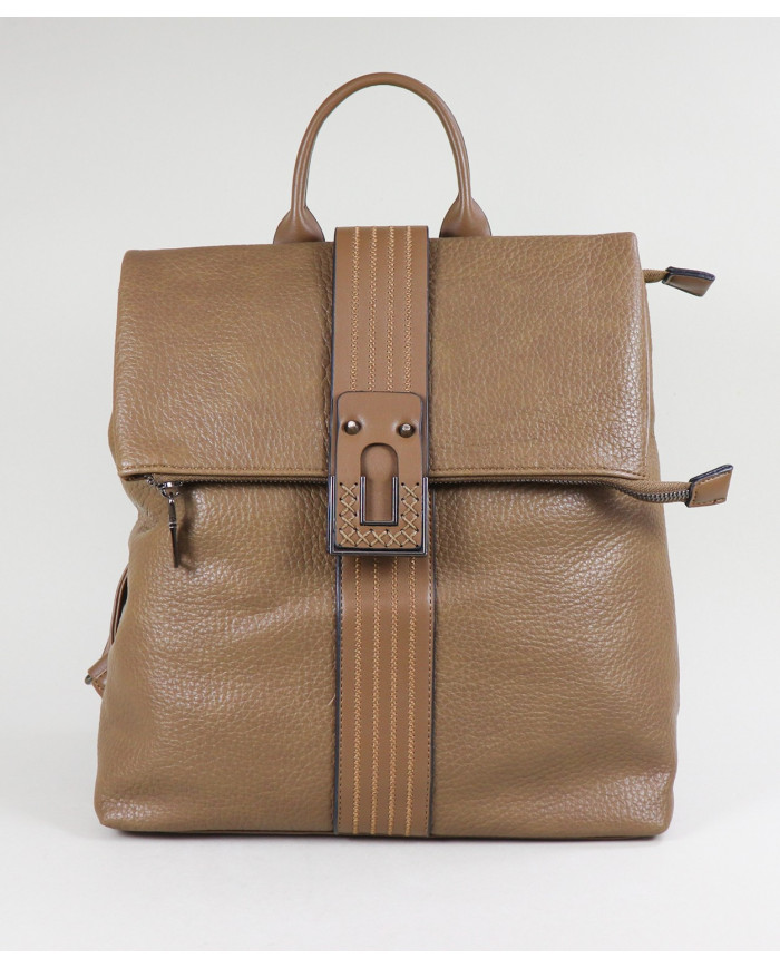 Ladies Cocoa Backpack with Metallic Detail