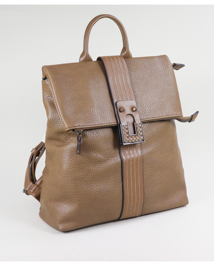 Ladies Cocoa Backpack with Metallic Detail
