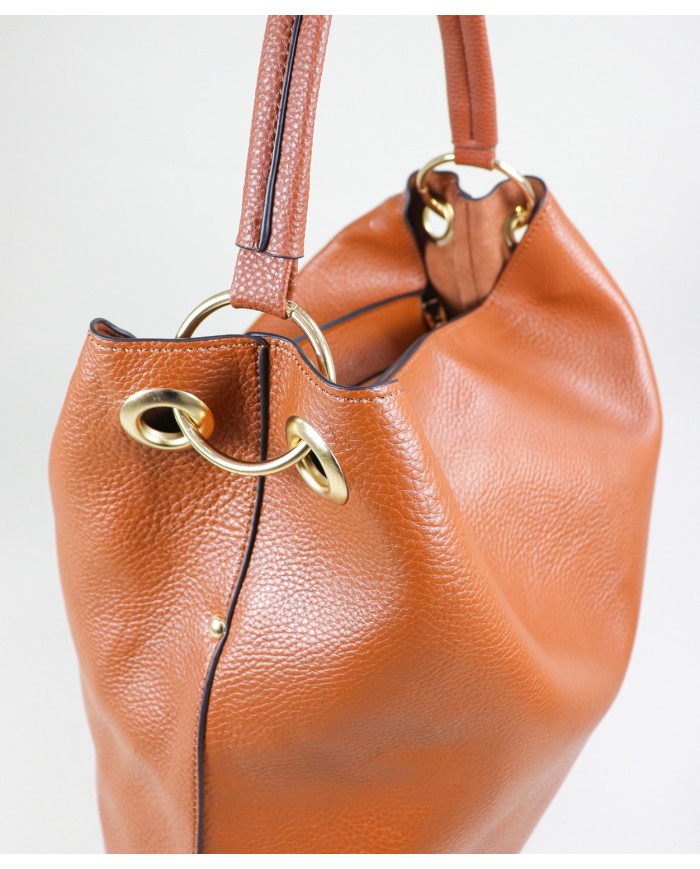 Ladies Camel Bag with Interior Bag