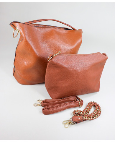 Mala Camel de Senhora com Bolsa Interior