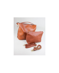 Mala Camel de Senhora com Bolsa Interior