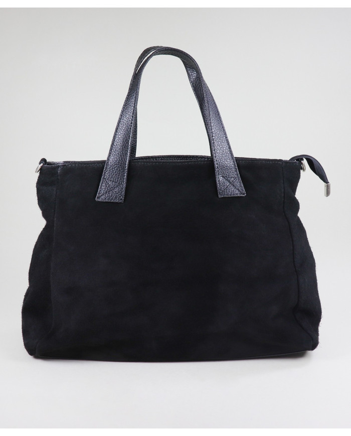 Suitcase in Black Lady Suede