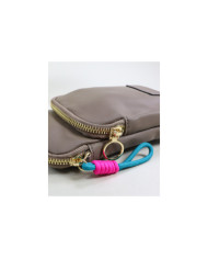 Wallet / Lady Taupe Bag with Decorative Cord