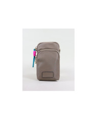 Carteira / Mala Taupe de Senhora com Cordão Decorativo