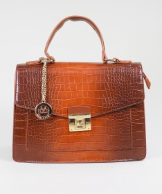 Lady's Handbag with Metallic Detail