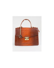Lady Camel Bag with Metallic Detail