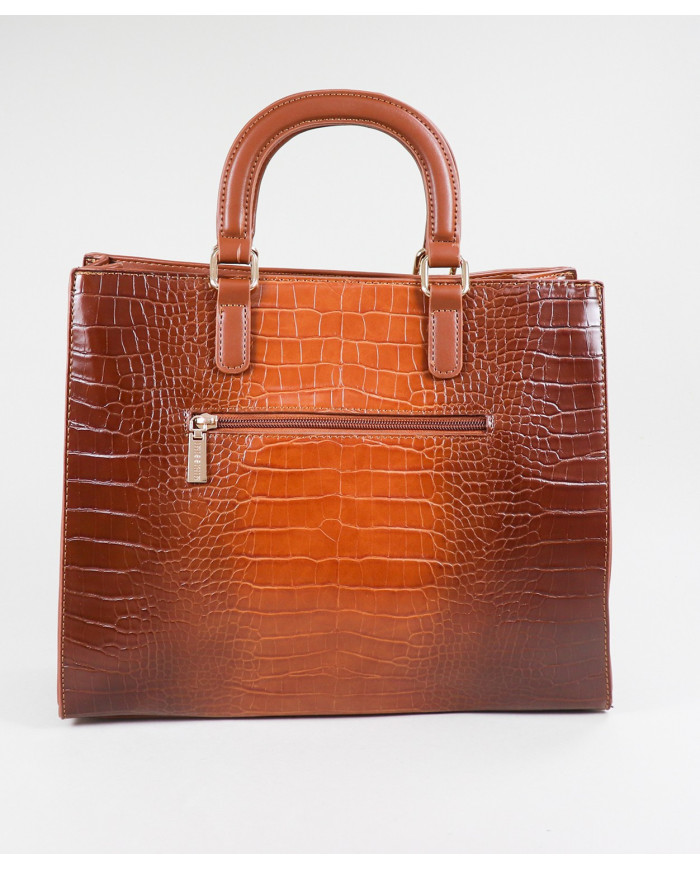 Lady Camel Bag with Metallic Detail