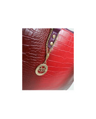 Mala Bordô de Senhora com Detalhe Metálico