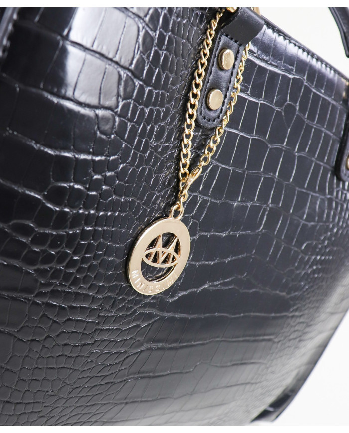 Bolso de Mujer con Detalle Metálico