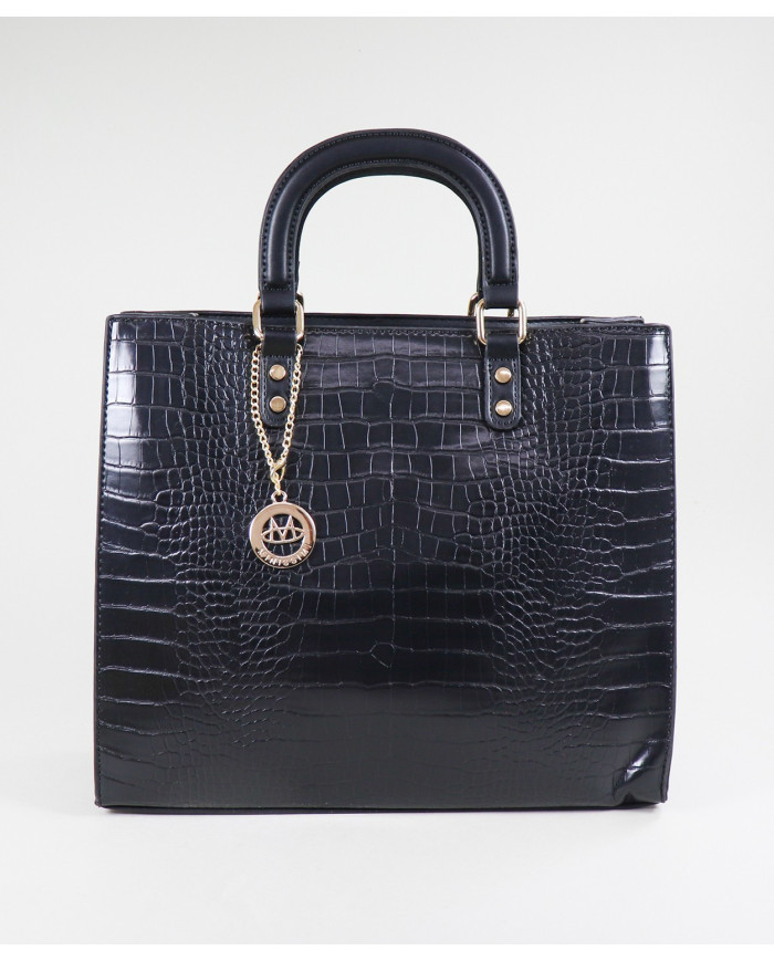 Ladies' Black Case with Metallic Detail