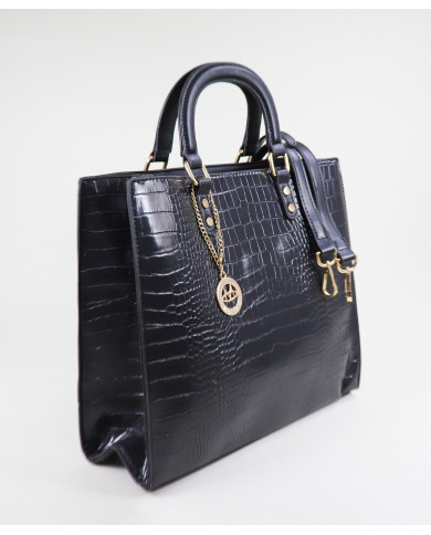 Ladies' Black Case with Metallic Detail