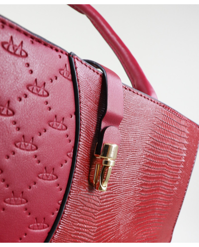 Mala Bordô de Senhora Com Várias Texturas