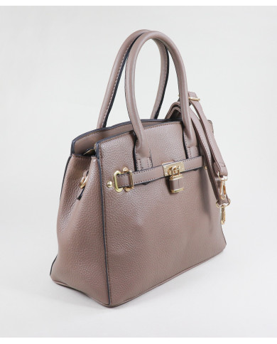 Bolso de Señora con Detalles Dorados