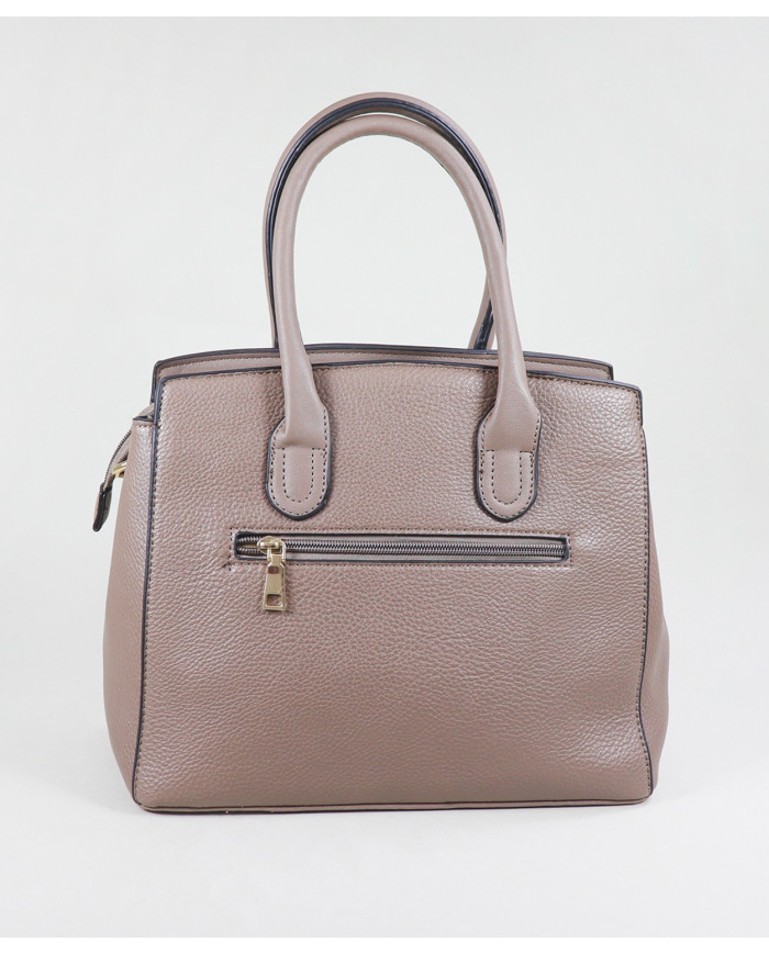 Bolso de Señora con Detalles Dorados