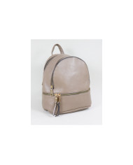 Ladies Taupe backpack with Various Partitions | Ginova