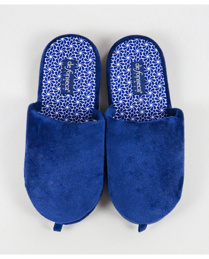 Blue Room Fonseca Slippers with Pattern