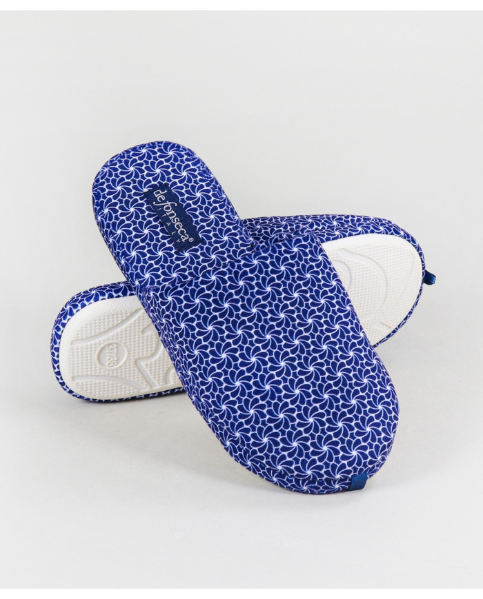 Blue Room Fonseca Slippers with Pattern