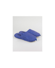 Chinelos DeFonseca de Quarto Azul com Padrão
