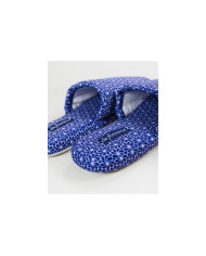 Chinelos DeFonseca de Quarto Azul com Padrão