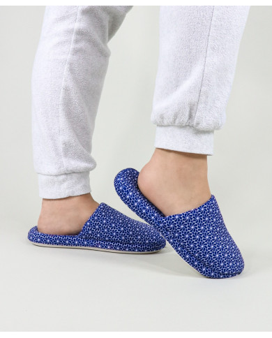Blue Room Fonseca Slippers with Pattern