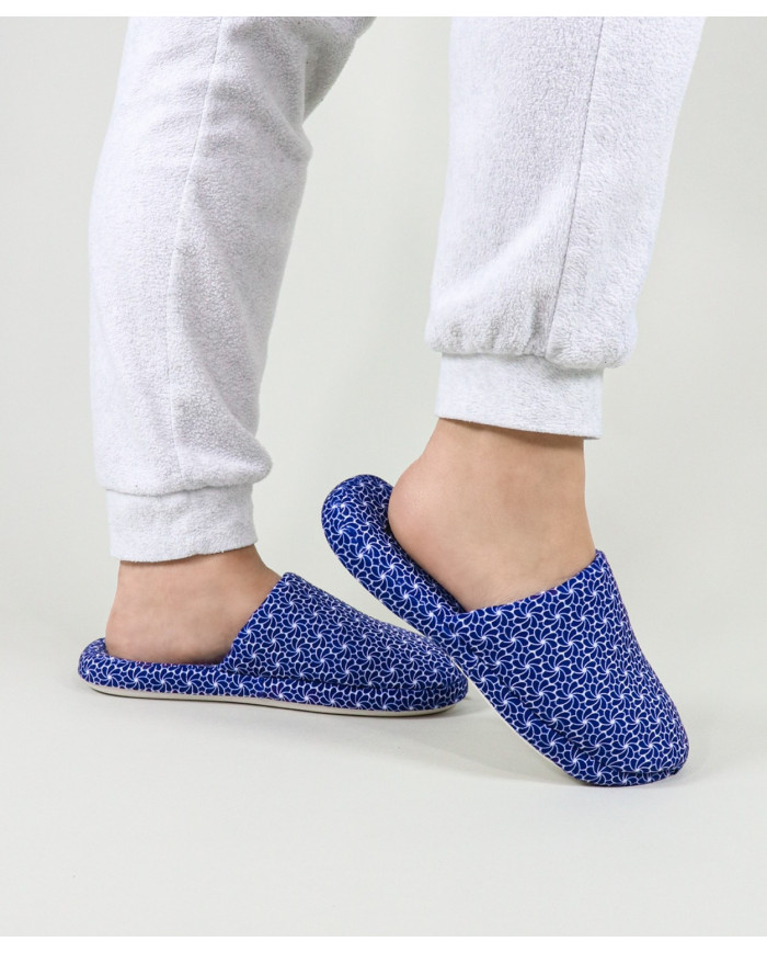 Blue Room Fonseca Slippers with Pattern