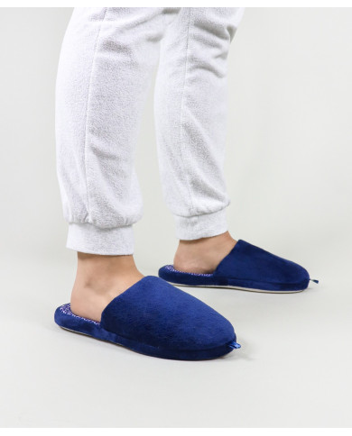 Chinelos DeFonseca de Quarto Azul com Padrão