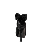 Black Lady Ginova Shoes with Lace Back