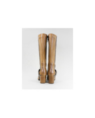 Cano Alto Ginova de Tacão Boots