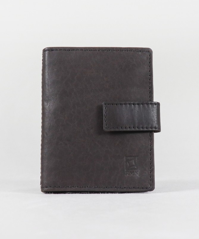 Men's Brown Leather Wallet for Cards