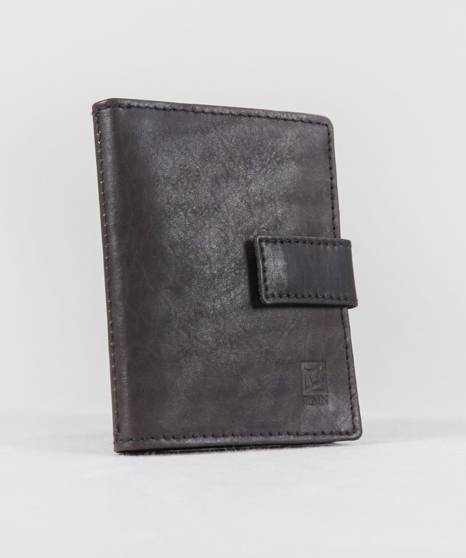 Men's Brown Leather Wallet for Cards