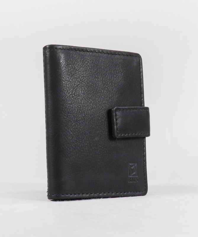 Men's Blacks Leather Wallet for Cards